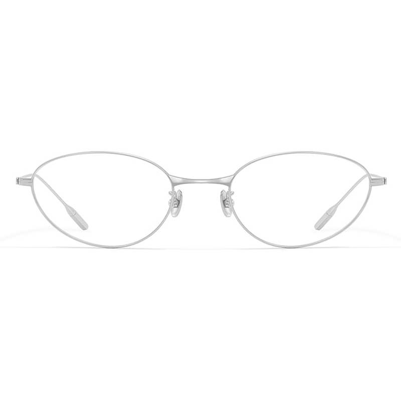 Fade Oval Kedi Gözü Rengi Zengin Saf Titanyum Gözlük