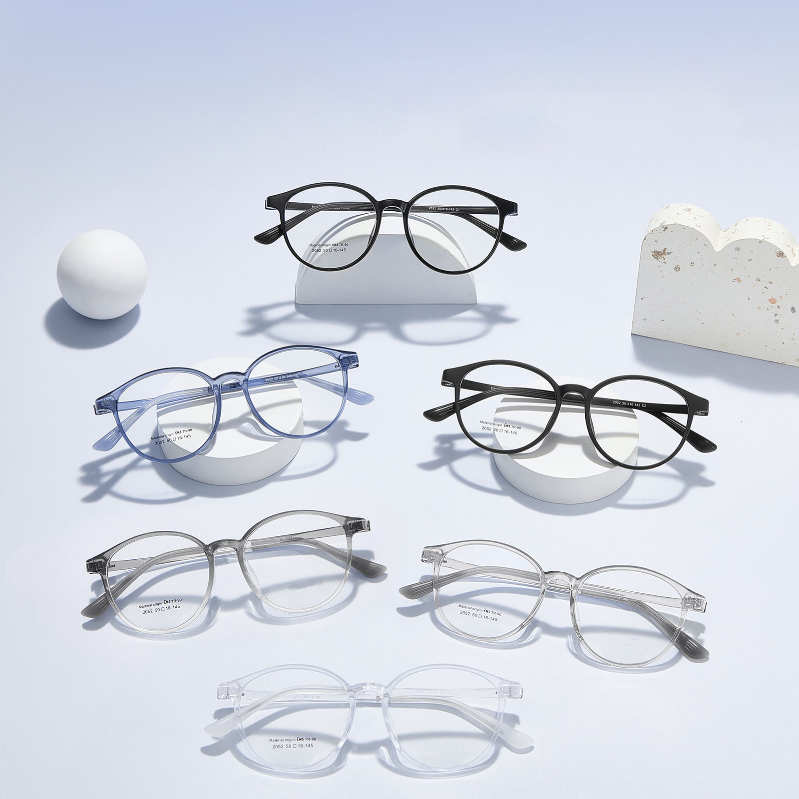 2052 Ultralight Sapan Menteşe EMS Yumuşak Silikon Burunluklar Gözlük